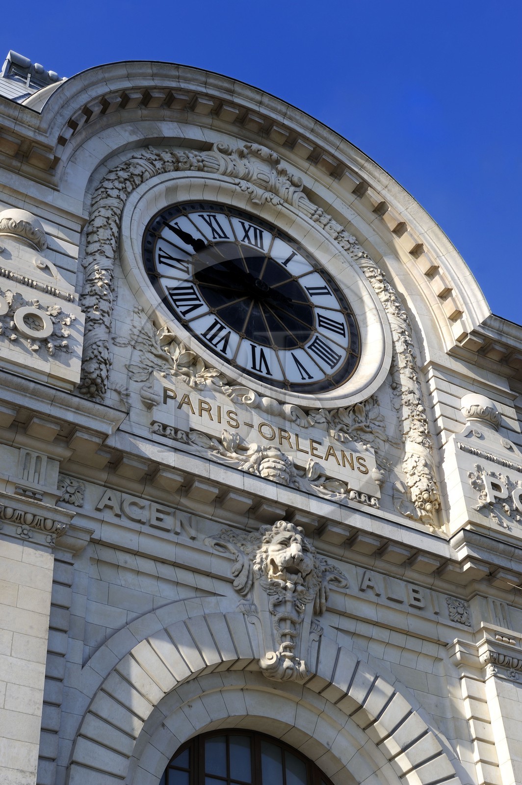 France, Paris (75), rive gauche, le musée National d'Orsay, aménagé dans l'ancienne Gare d'Orsay (1898), l'Horloge