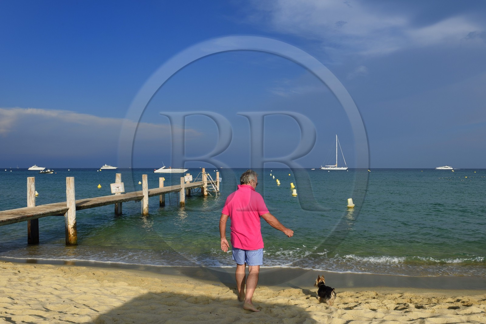 France, Var (83), Presqu'Ile de Saint-Tropez, Ramatuelle, plage de Pampelonne