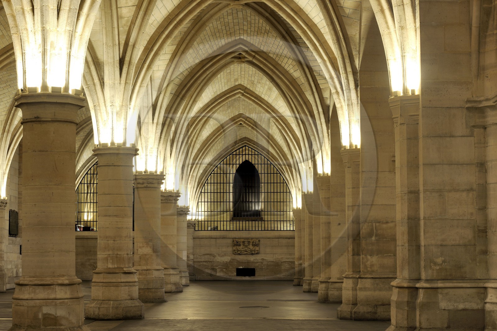 France, Paris (75), Ile de la Cité, la Conciergerie dans le Palais de Justice, la salle des Gens d'armes (1302)