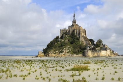 France, Manche (50), Baie du Mont-Saint-Michel, classée Patrimoine Mondial de l'UNESCO, le Mont-Saint-Michel