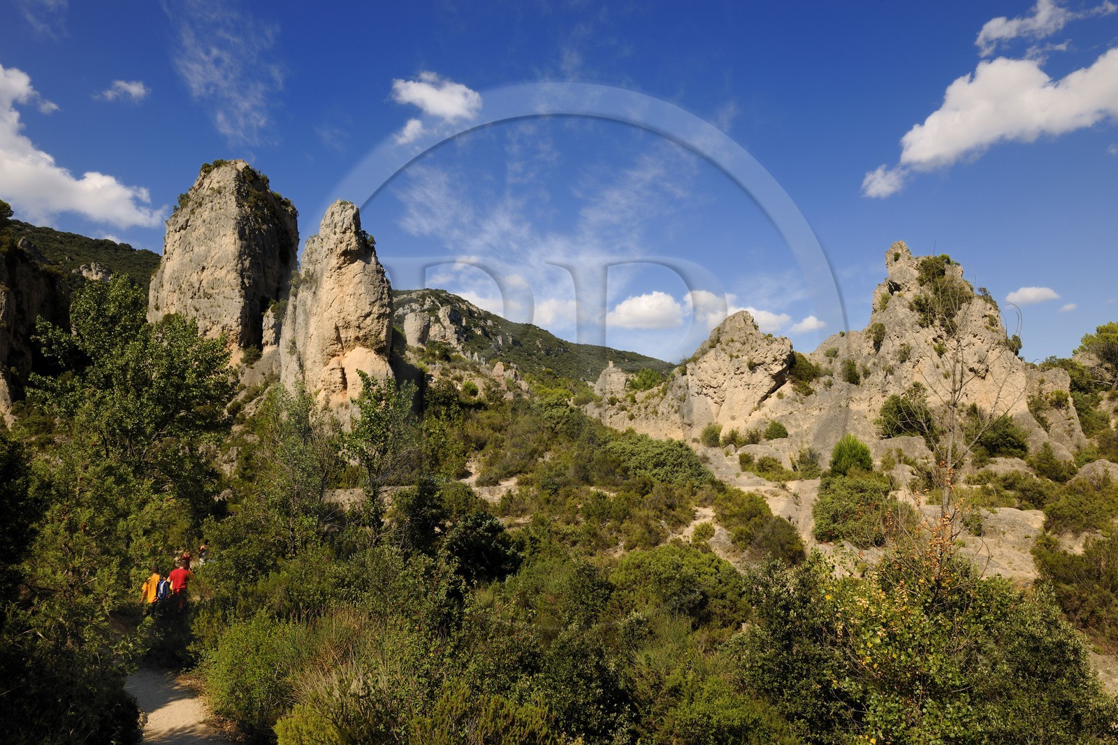 France, Herault, Cirque de Moureze, dolomitic rocks