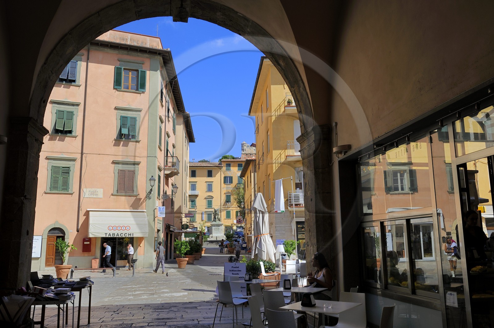 Italie, Toscane, l’Ile d’Elbe, Portoferraio, la Porte de la Mer (Porta a Mare)