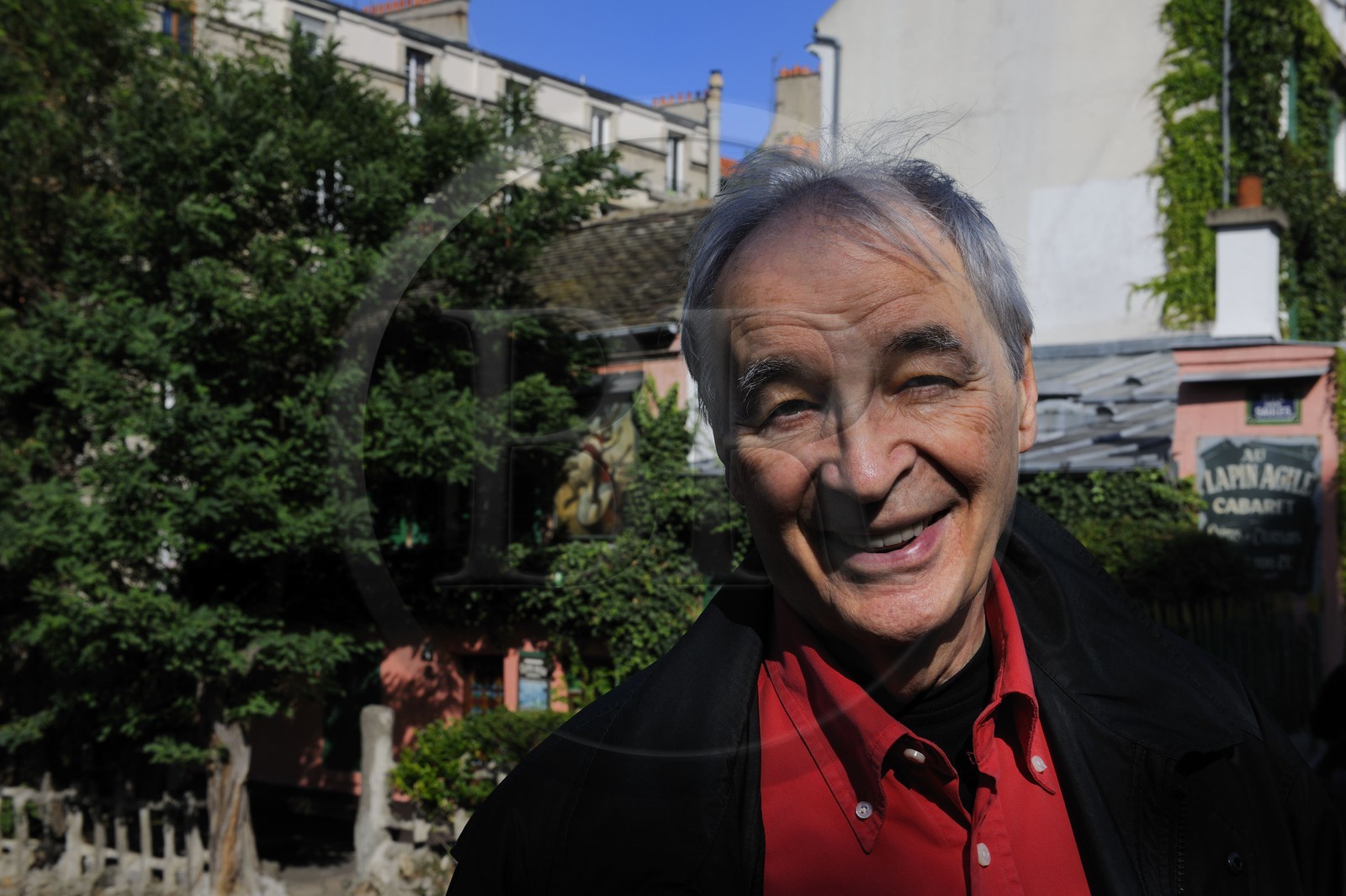 France, Paris (75), la Butte Montmartre, Yves Mathieu directeur du cabaret Au Lapin Agile