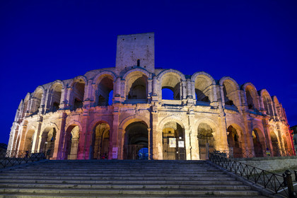 France, Bouches du Rhone, Arles, the Arena, a Roman amphitheater built around 80-90 AD, listed as World heritage by UNESCO