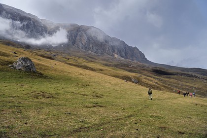 Azerbaïdjan, région de Quba (Guba), chaine de montagne du Grand Caucase, randonnée entre le village de Giriz et de Laza sur le Mont Gizilgaya