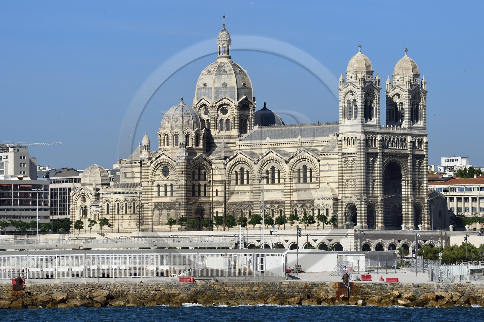 France, Bouches-du-Rhône (13), Marseille, Zone Euroméditerranée, quartier La Joliette, la Cathédrale La Major (XIXe siècle)