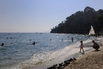 France, Var, côte des Maures, beach of Le Rayol Canadel sur Mer