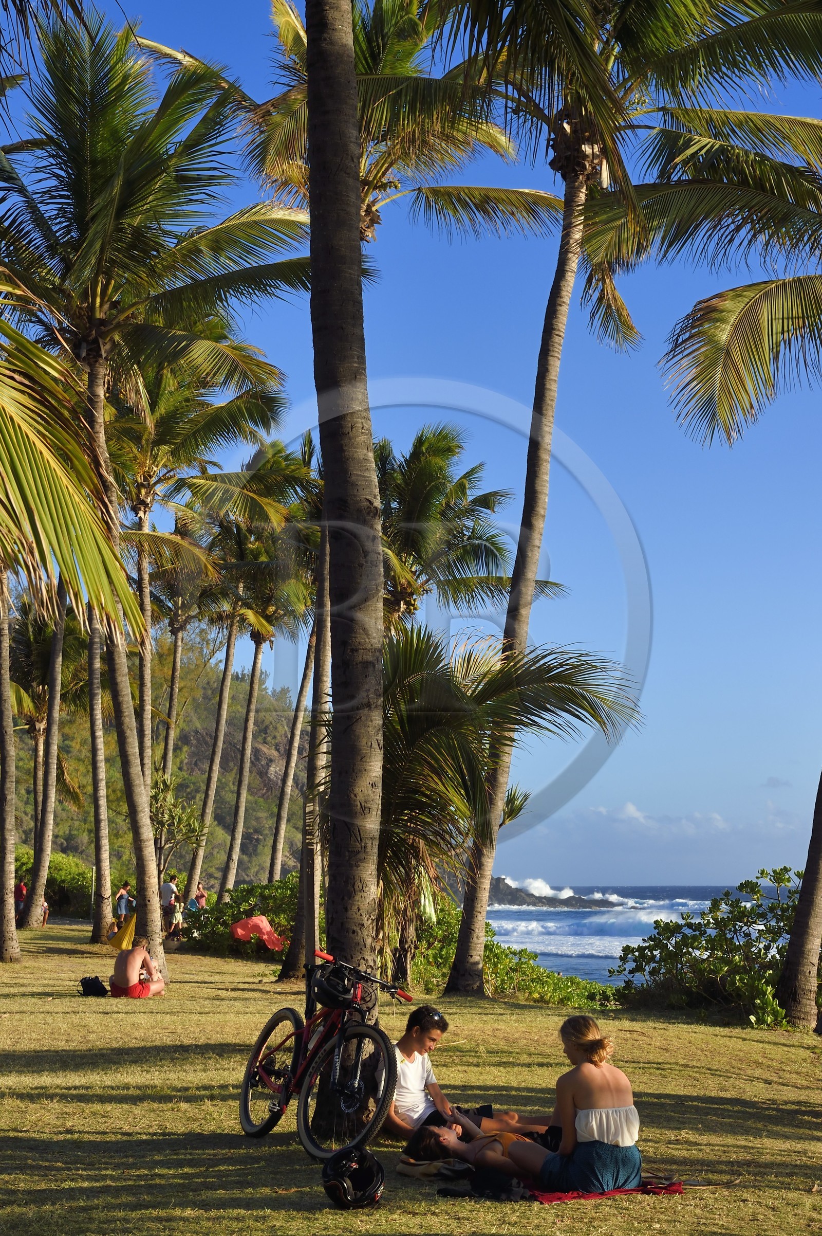 France, Ile de la Reunion, Petite-Ile sur la côte sud, plage de Grand-Anse
