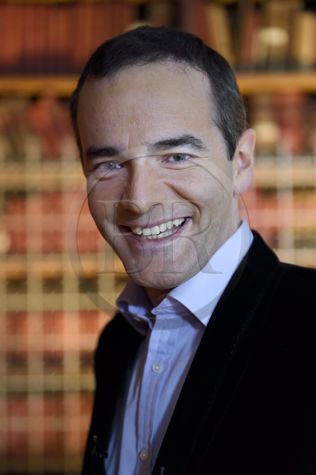 France, Paris, the National Archives, Grands dépots (Large deposits), iron cupboard room, filming of the television show L'ombre d'un doute (The shadow of a doubt) presented by the animator and journalist Franck Ferrand