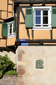 France, Bas-Rhin (67), Bouxwiller, la rue des Juifs (Judegass en alsacien)