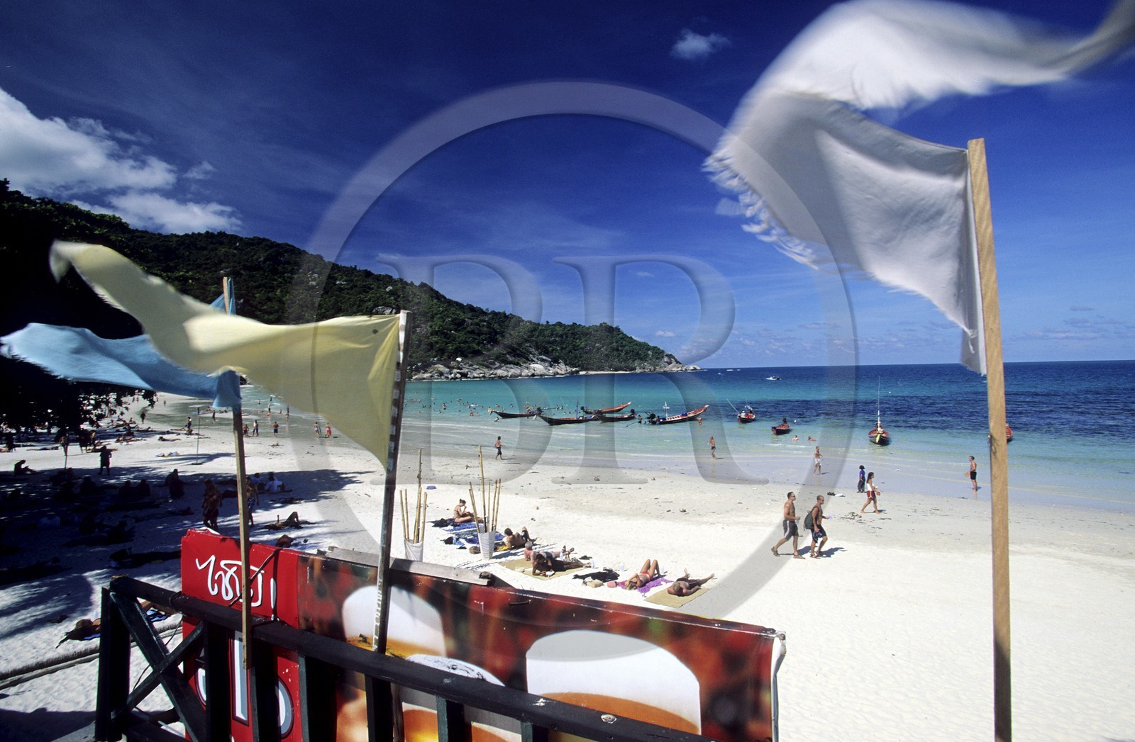 Thailand, Samui islands archipelago, Full Moon Party on Koh Pha-Ngan island, the beach of Had Rin