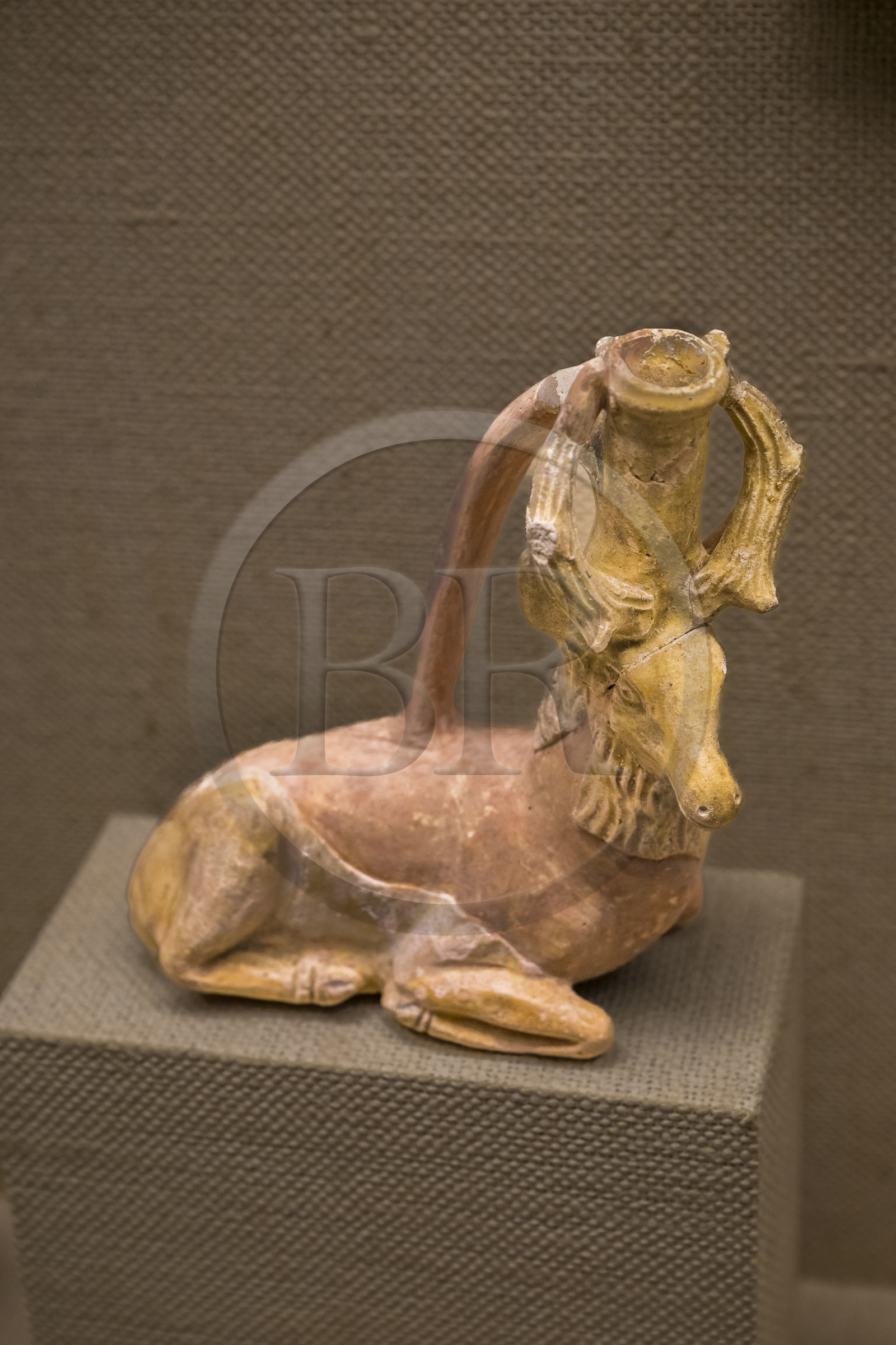 France, Aveyron, Millau, Millau and Grands Causses museum housed in the Hotel de Pegayrolles, possible Gallo-Roman feeding bottle 1st to 3rd century found in the archaeological site of La Graufesenque