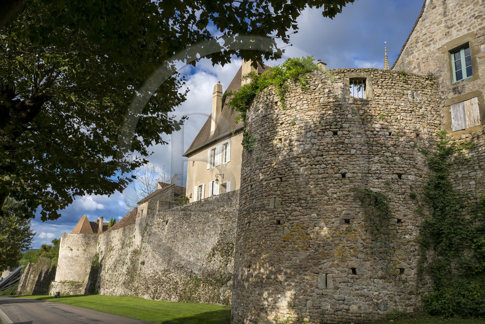 France, Saone et Loire, Autun, remains of the Gallo-Roman ramparts