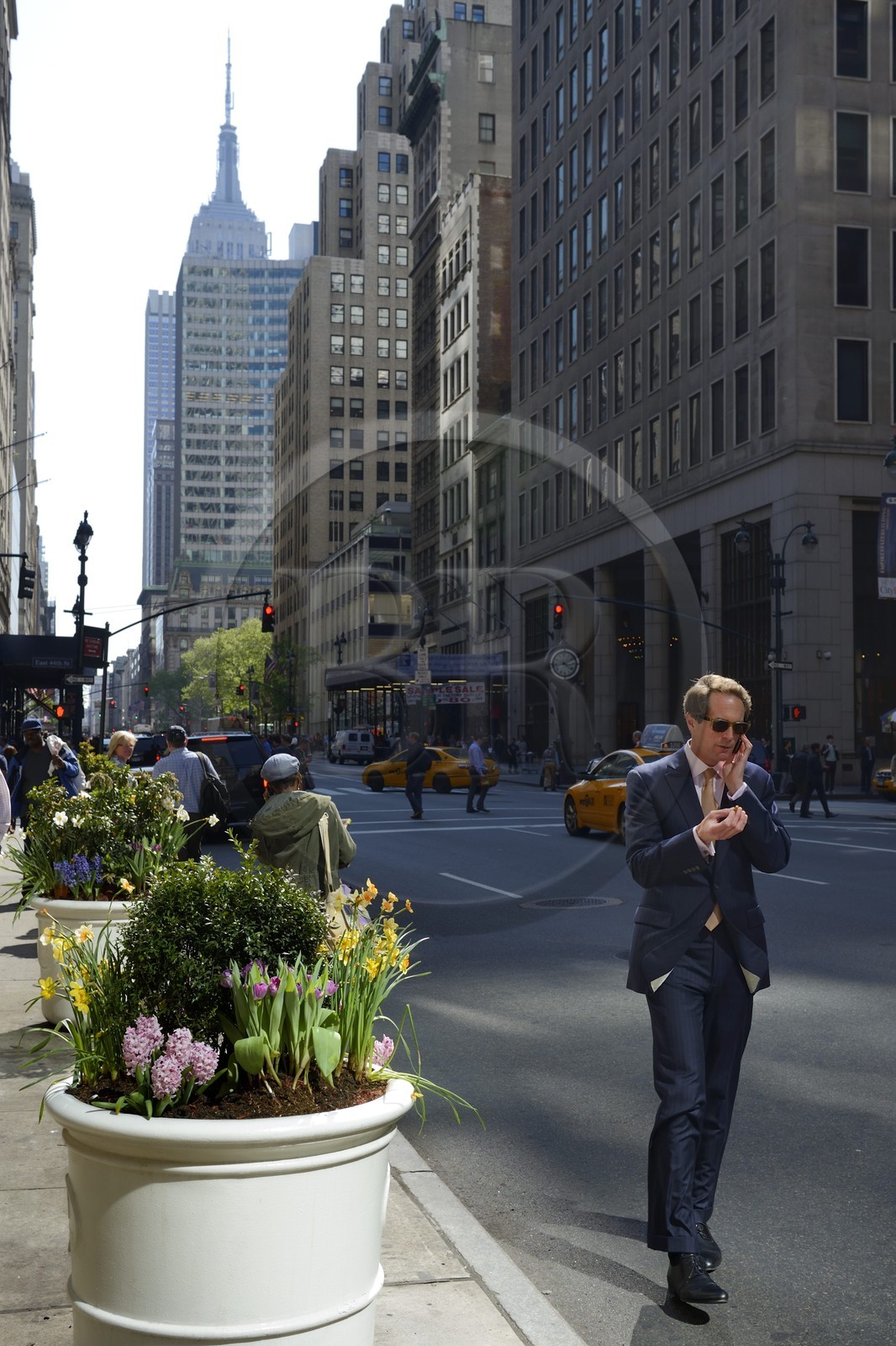 Etats-Unis, New York, Manhattan, Midtown, sur la 5eme Avenue, l'Empire State Building en arrière plan