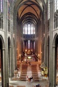 France, Puy de Dome, Clermont Ferrand, 13th century Notre-Dame de l'Assomption cathedral