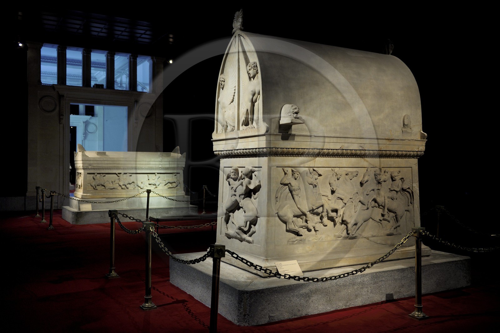 Turkey, Istanbul, historical centre listed as World Heritage by UNESCO, Archaeological Museums of Istanbul attached to Topkapi Palace, Lycian sarcophagus of the end of the 5th century BC