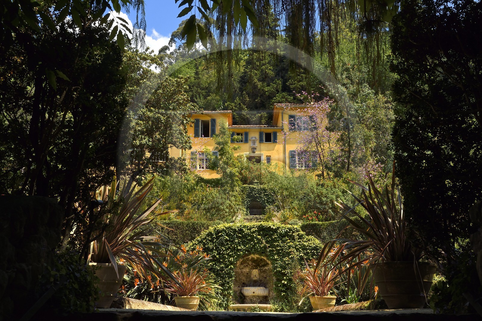 France, Alpes-Maritimes (06), Menton, le jardin Serre de la Madone et la villa du major Lawrence Johnston