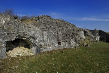 France, Meuse, Douaumont, Douaumont Fort, centerpiece of the defense around Verdun, which was taken by the Germans in 1916 and then taken by the colonial troops of Morocco the same year, west casemat