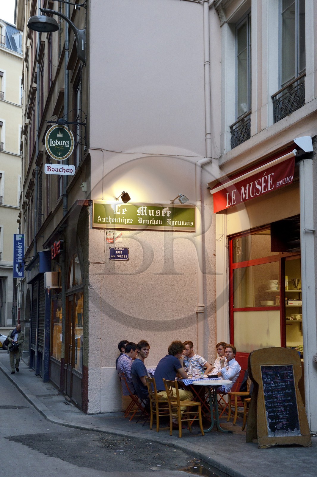 France, Rhone, Lyon, historical site listed as World Heritage by UNESCO, Bouchon Lyonnais (typical and traditional restaurant of Lyon) the Musee in the rue des Forces