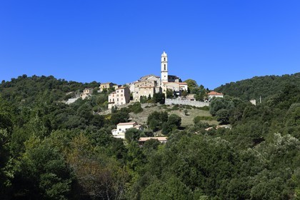 France, Haute Corse, hilltop village of Soveria