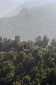 France, Haute Corse, Castagniccia, perched village of Carpineto