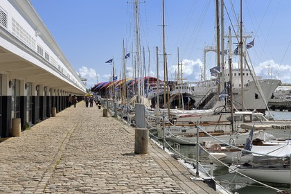 France, Charente-Maritime, La Rochelle, the Basin of the great yachts, Maritime Museum, the Frigate France I, flagship of the museum