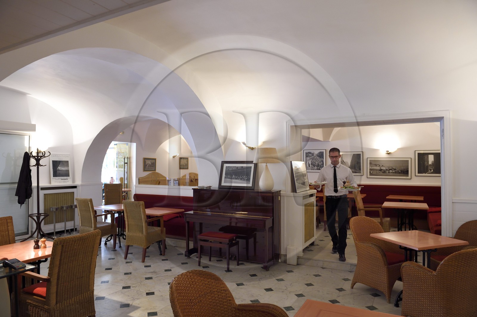 France, Corse-du-Sud (2A), Ajaccio, restaurant Grand Café Napoléon sur le Cours Napoléon