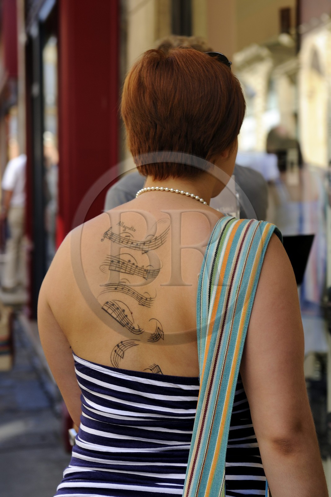 France, Bouches-du-Rhône (13), Aix-en-Provence, tatouage musical
