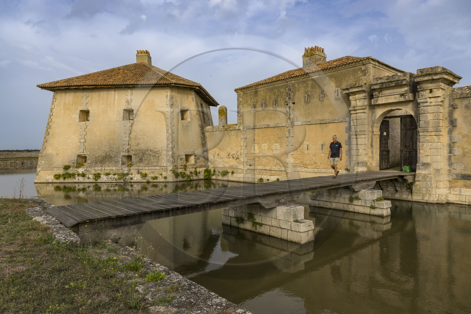 France, Charente-Maritime (17), Saint-Nazaire-sur-Charente, le Fort Lupin au bord de la Charente construit par Vauban