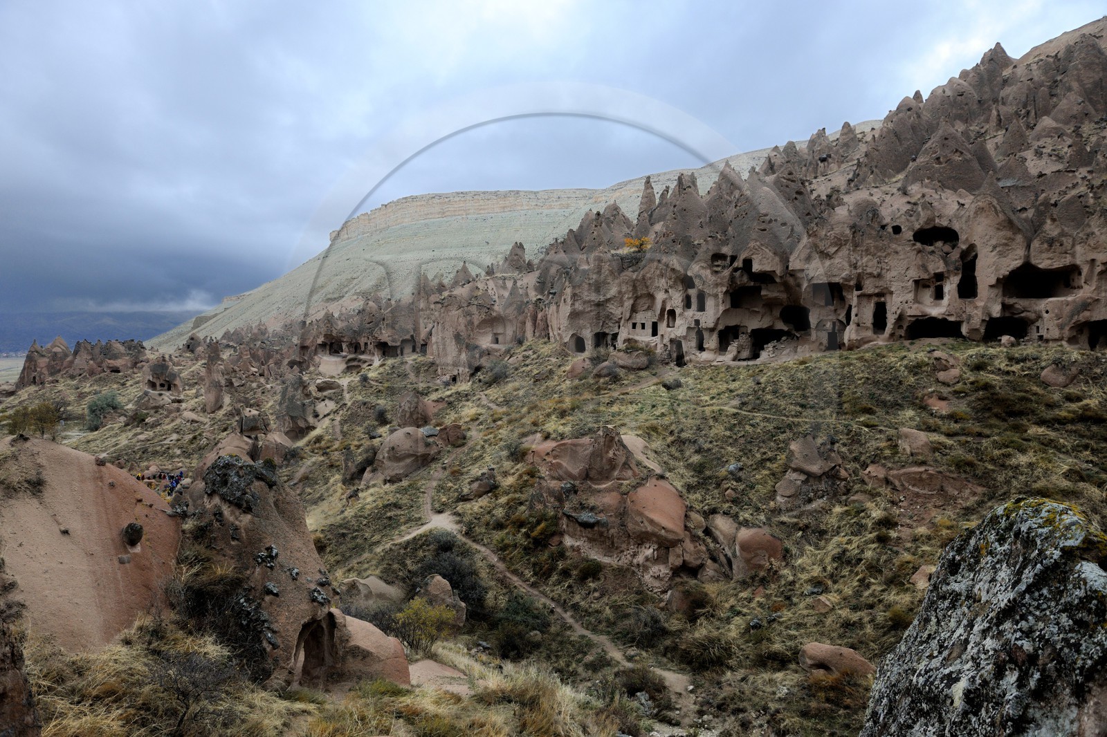 Turkey, Central Anatolia, Nevsehir Province, Cappadocia listed as World Heritage by UNESCO, old troglodytic village of Zelve