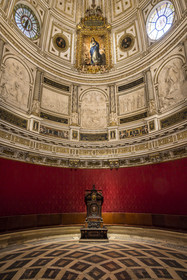 Espagne, Andalousie, Séville, la cathédrale, classé Patrimoine Mondial de l'UNESCO, dôme Renaissance de la salle du Chapitre, première salle éliptique construite en Europe