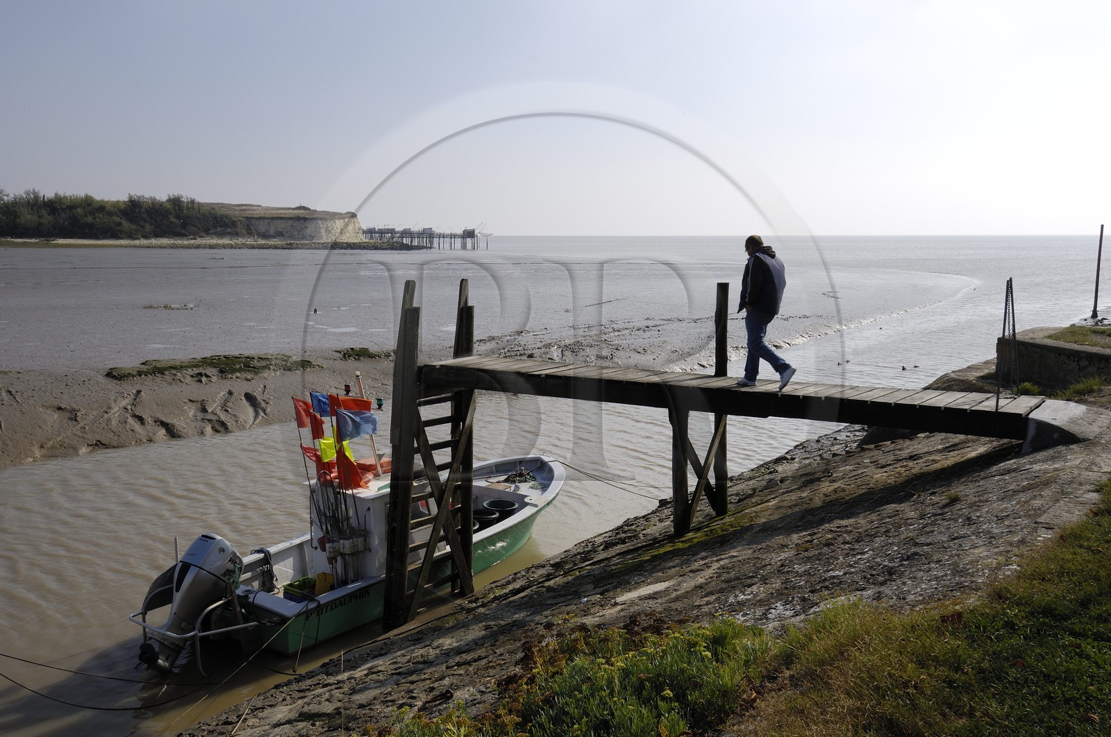 France, Charente-Maritime (17), Talmont-sur-Gironde, labelisé Les plus beaux Village de France, le port