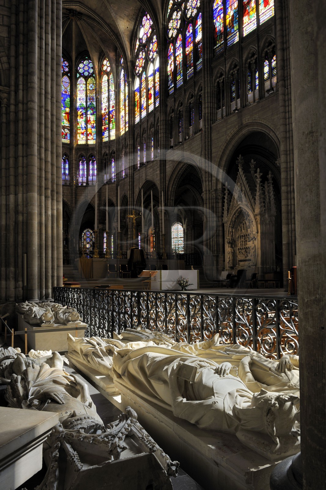France, Seine-Saint-Denis (93), Saint-Denis, la basilique de Saint-Denis, gisant de Constance d'Arles (984-1032) reine des Francs
