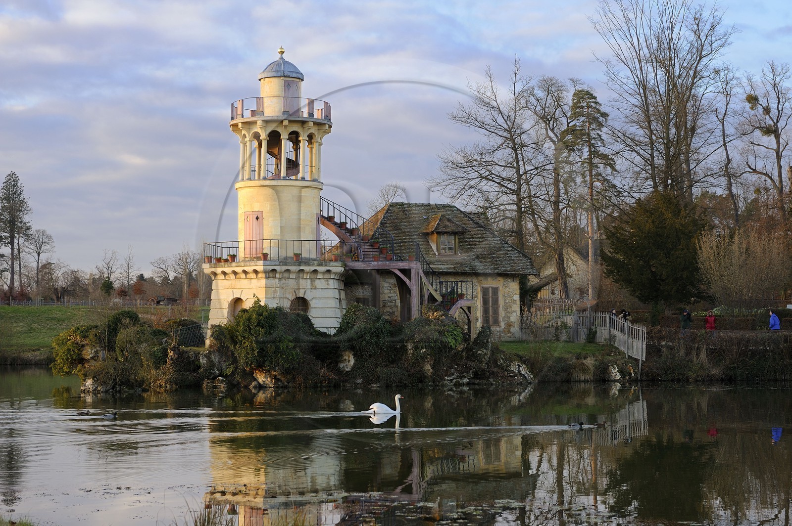 France, Yvelines, Chateau de Versailles, listed as World Heritage by UNESCO, Marlborough Tower of the Queen's Hamlet in Marie Antoinette's Estate