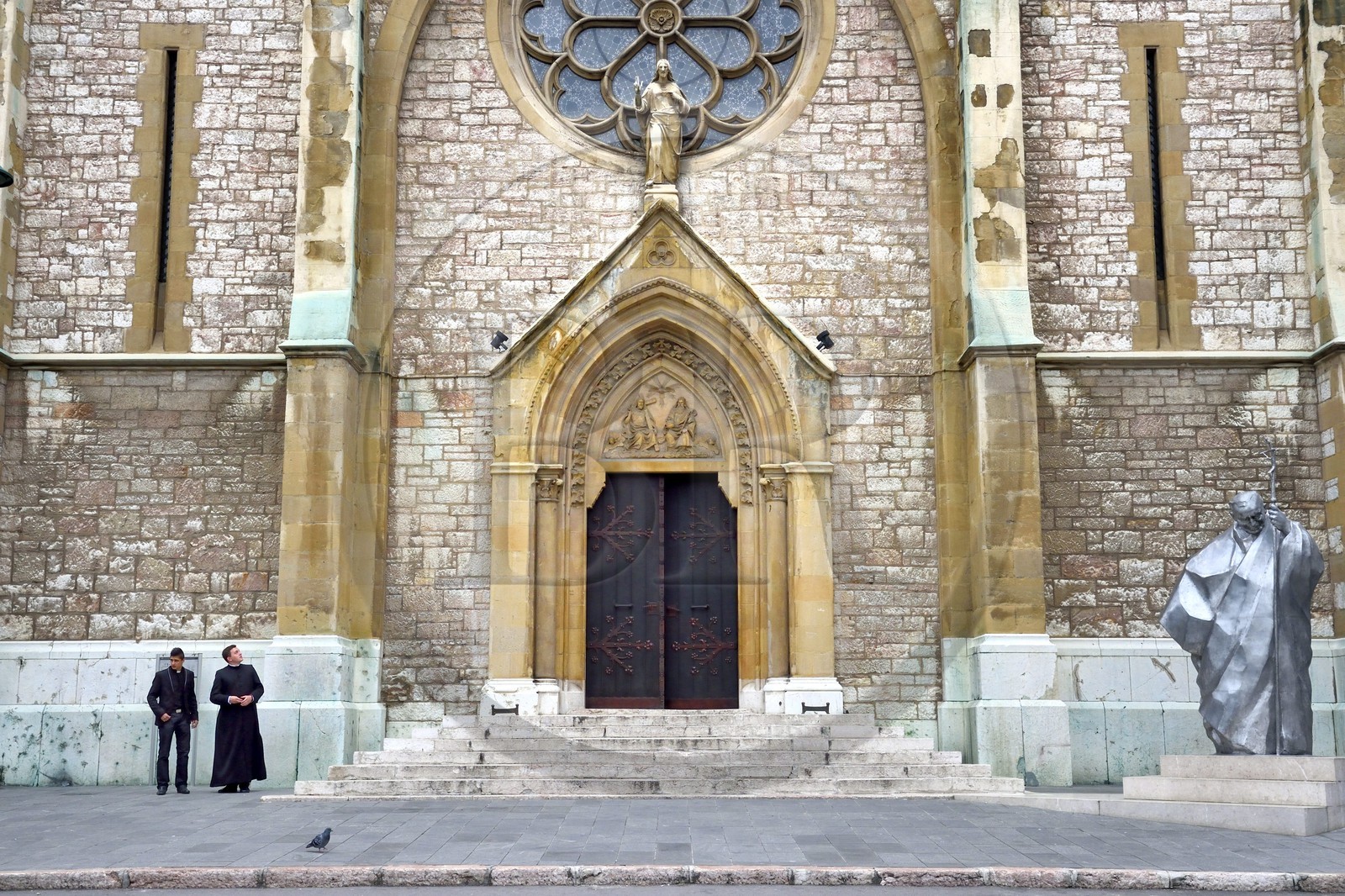Bosnie-Herzégovine, Sarajevo, cathédrale catholique du Cœur du Jésus (Katedrala Srca Isusova)