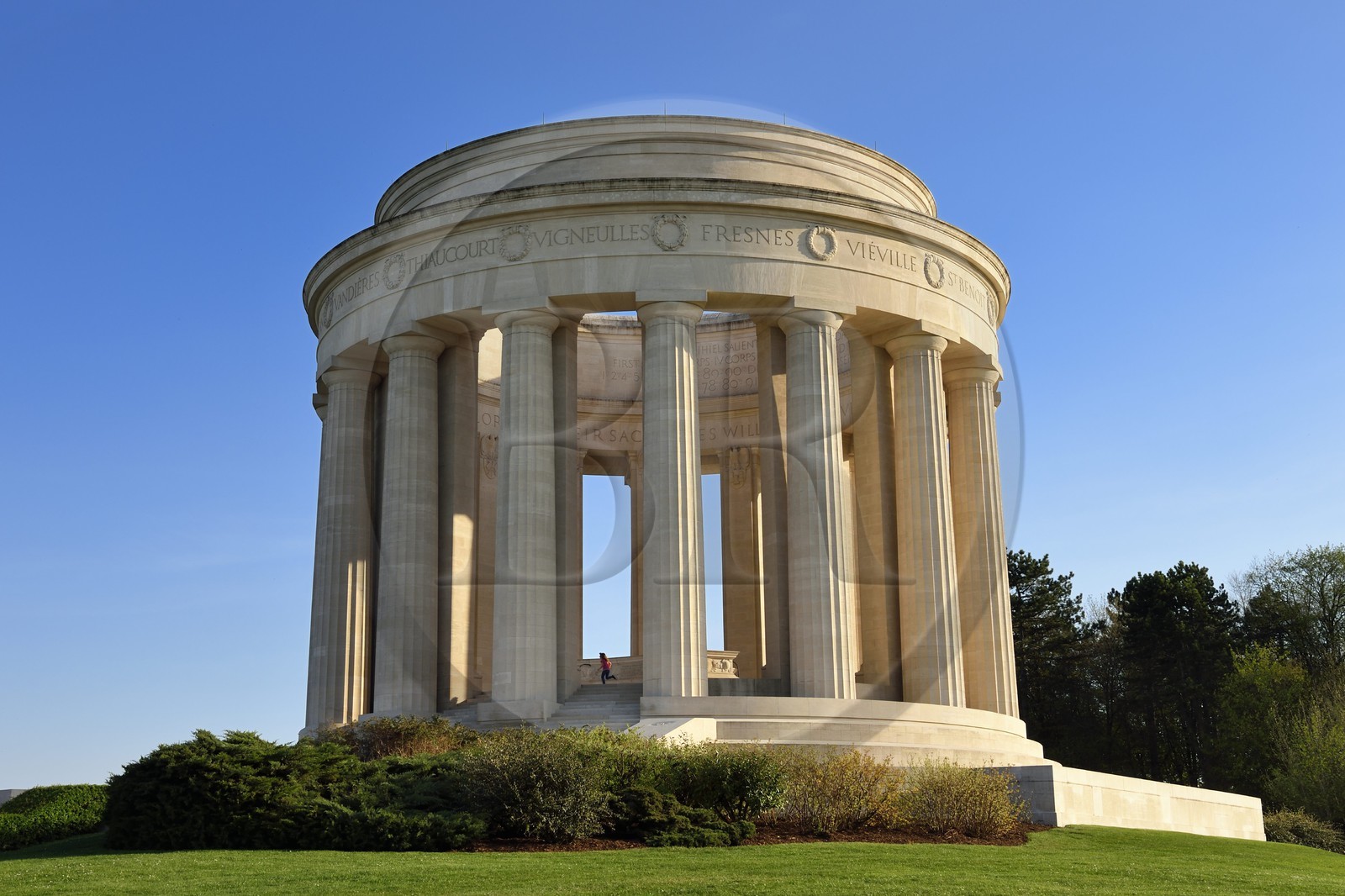 France, Meuse (55), Parc régional de Lorraine, Cotes de Meuse, Monument américain de la Butte de Montsec commémorant les offensives menées par l'armée américaine sur le saillant de Saint-Mihiel lors de la Première Guerre mondiale