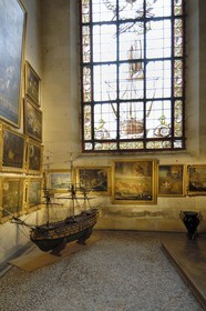 France, Charente-Maritime (17), La Rochelle, cathédrale Saint-Louis, ex-voto dans une chapelle