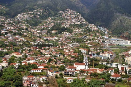 Portugal, Ile de Madère, Funchal, quartier de Santo Antonio où est né le footballeur Cristiano Ronaldo