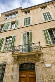 France, Bouches-du-Rhône (13), Aix en Provence, maison de ville-atelier d'artiste de Paul Cezanne au 23 rue Boulegon où il vécut les 6 dernières années de sa vie entre 1900 et 1906