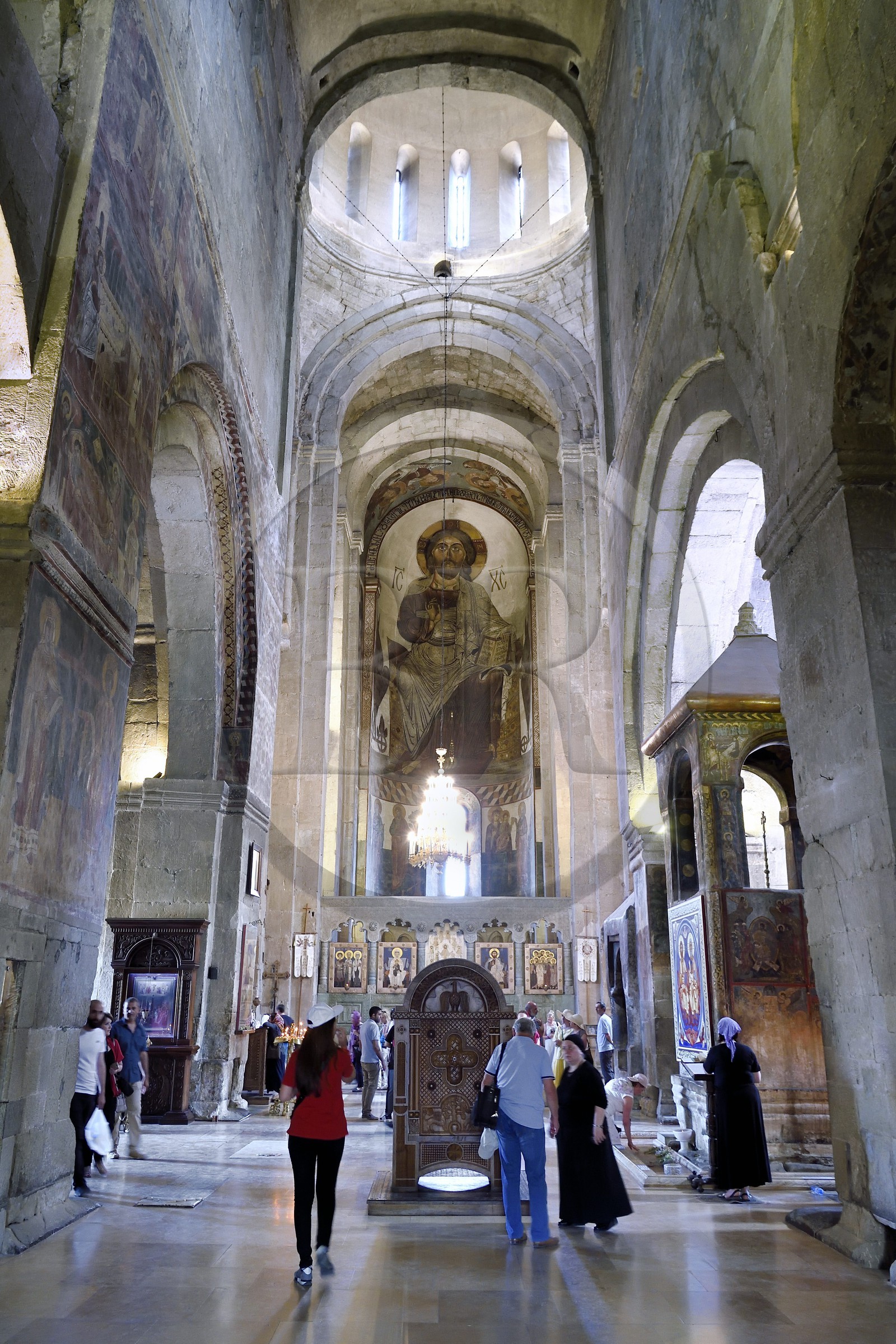 Géorgie, Mtskheta Mtianeti region, Mtskheta, la cathédrale Svetitskhoveli, classée Patrimoine Mondial de l'UNESCO