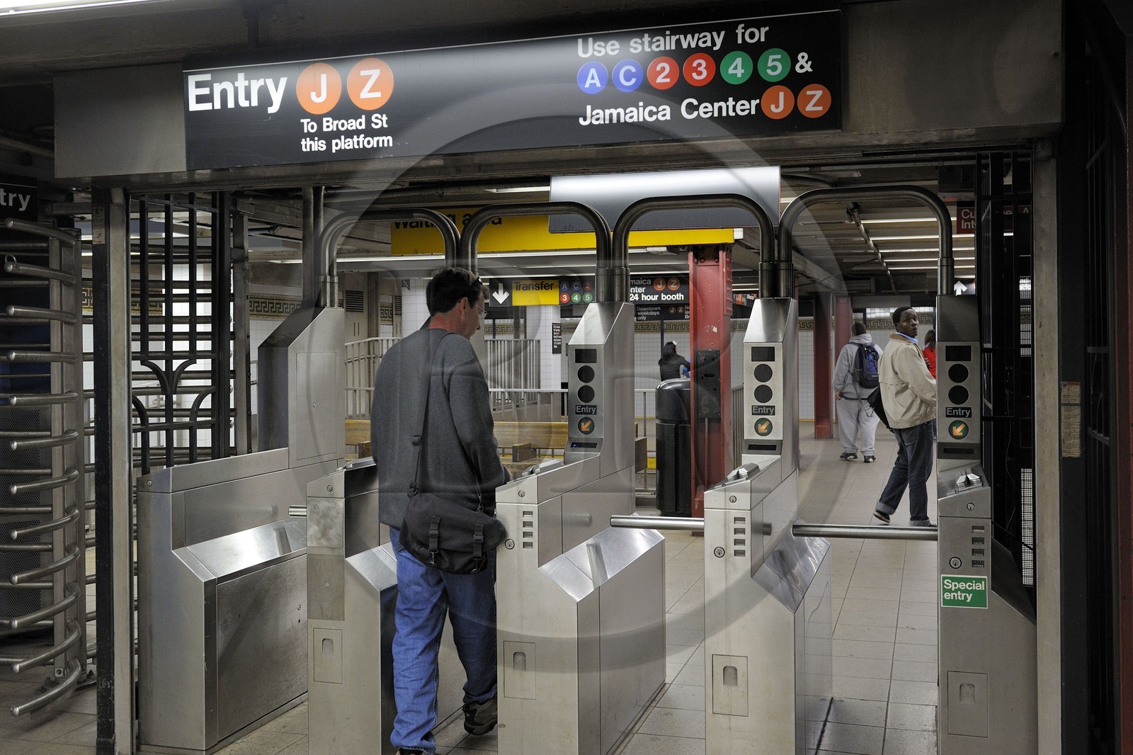 Etats-Unis, New York, Manhattan, station de metro
