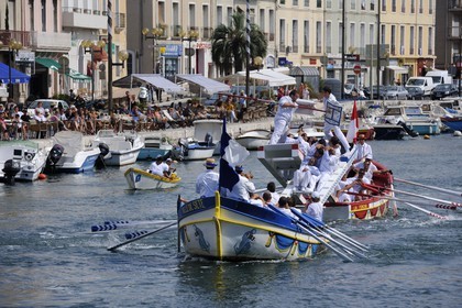 France, Hérault (34), Sète, canal Royal, fête de la Saint Louis, joutes sètoises