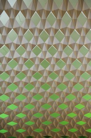 Norvège, Oslo, le nouvel opéra dessiné par les architectes de Snohetta, dans le quartier des docks de Bjorvika, détail d'un mur intérieur