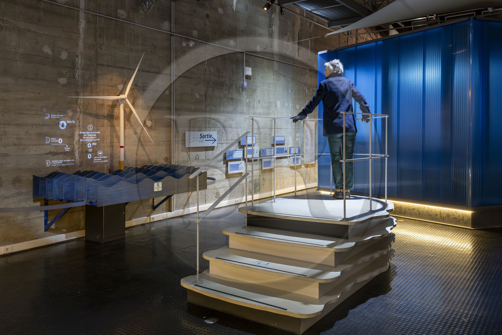 France, Loire-Atlantique (44), Saint-Nazaire, EOL Centre éolien est le tout premier site de visite entièrement dédié à la grande aventure de l’éolien marin