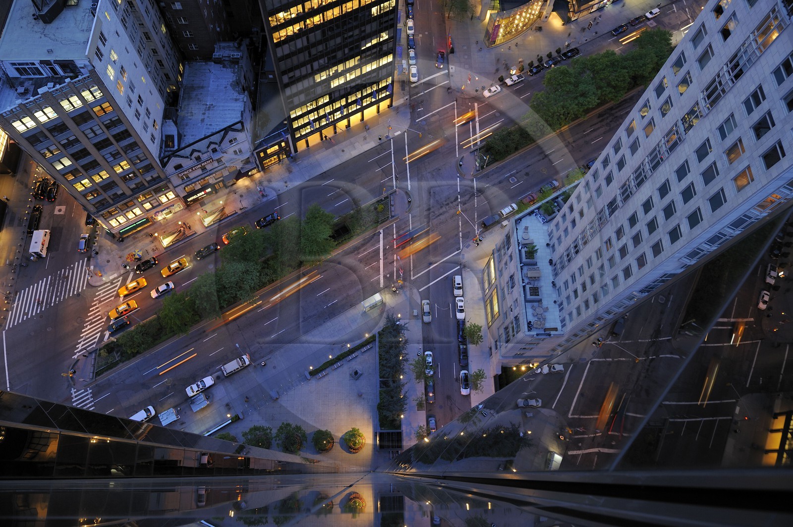 Etats-Unis, New York, Manhattan, broadway depuis le Trump Tower sur Central park west