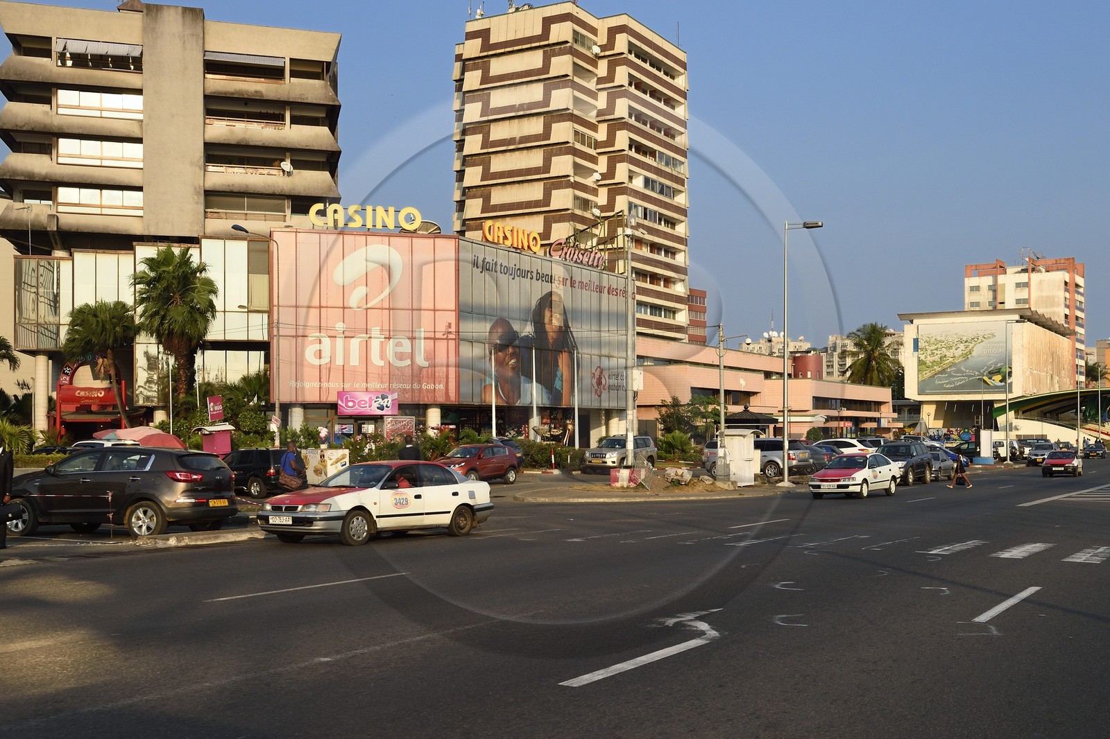Gabon, Libreville, Boulevard de l'Indépendance sur le Front de Mer