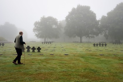 France, Calvados (14), La Cambe, Cimetière militaire allemand de la deuxième guerre mondiale