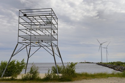 Suède, Comté de Vasterbotten, Holmsund port maritime d'Umea, la Route d'Art des Sept Rivières (Konstvagen Sju Alvar), Plats Nord 63 ° 40 ', '8 Ost 20 ° 20, '6 de l'artiste Mats Caldeborg
