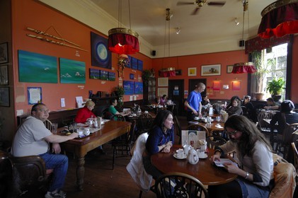 Royaume-Uni, Ecosse, Edimbourg, l' Elephant House, pub où JK Rowling écrivit le premier Harry Potter