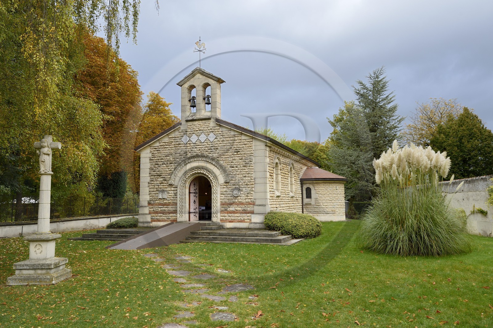 France, Marne (51), Reims, la chapelle Notre-Dame de la Paix ou chapelle Foujita